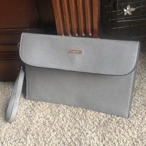 "7 for $25" Elim and Paul Grey Wristlet Clutch